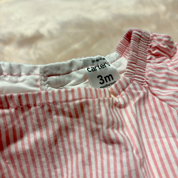 Carters baby dress in pink and white - Picture 3 of 6